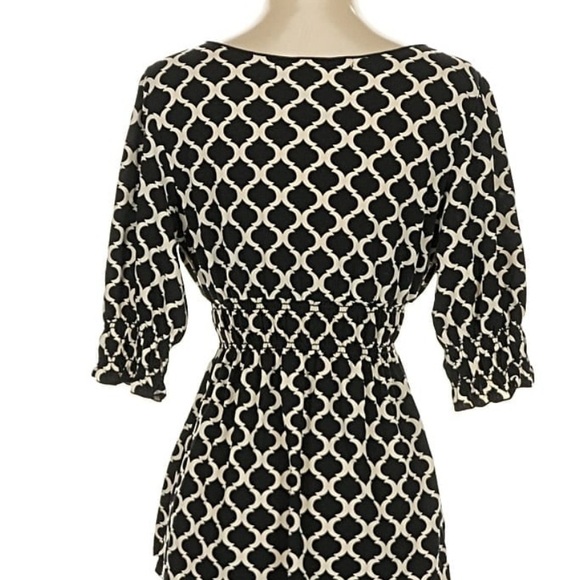 Studio M Chic Black and White Patterned top - Picture 4 of 6